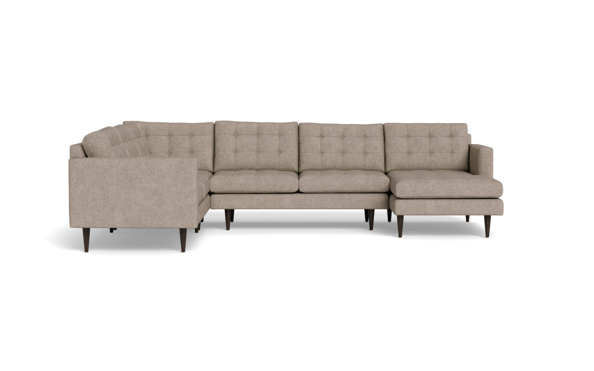Wallace 130" Corner Sectionals w. Right Chaise - Elliot Pebble