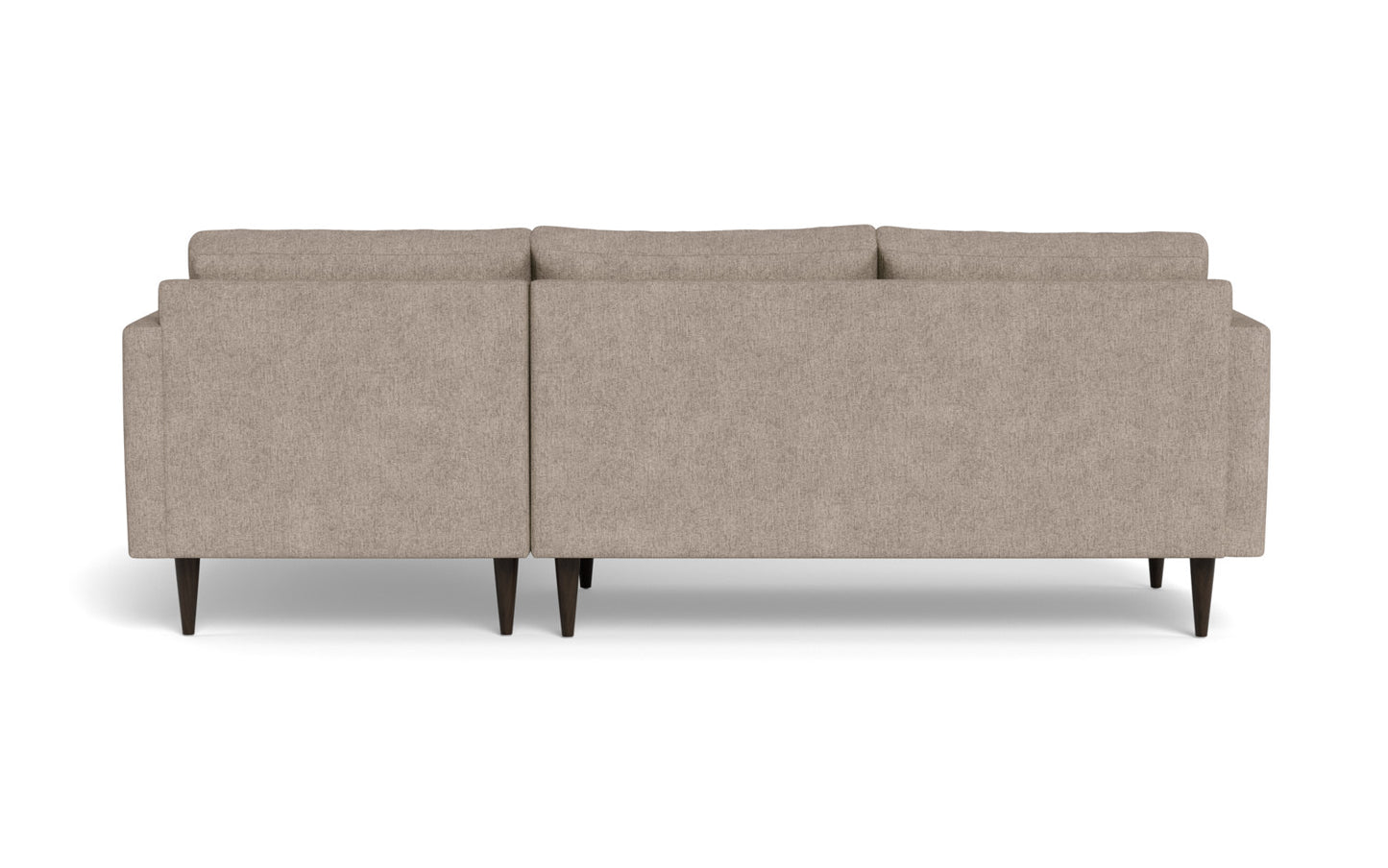 Wallace 98" Untufted Right Chaise Sectional - Elliot Pebble