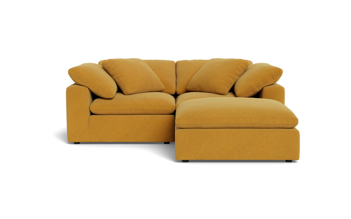 Fluffy 89" 2 Piece Sofa w/Otto - Elliot Sunflower