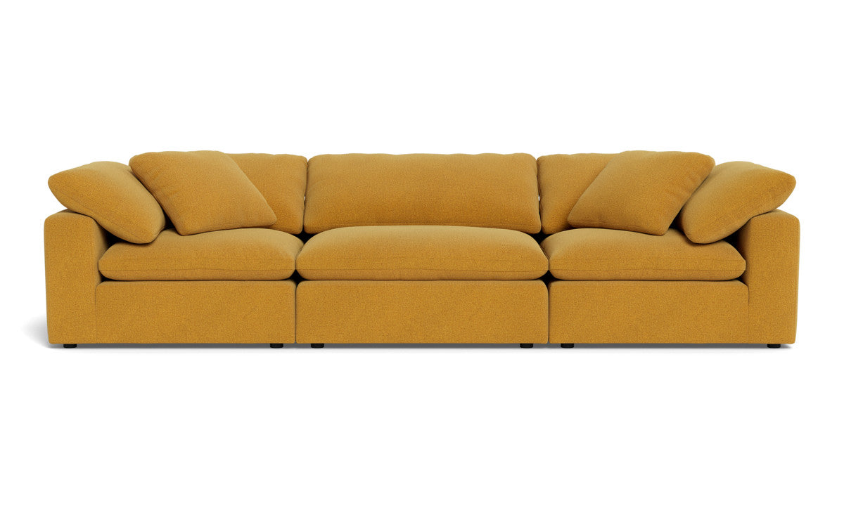 Fluffy 133.5" 3pc Sofa - Elliot Sunflower