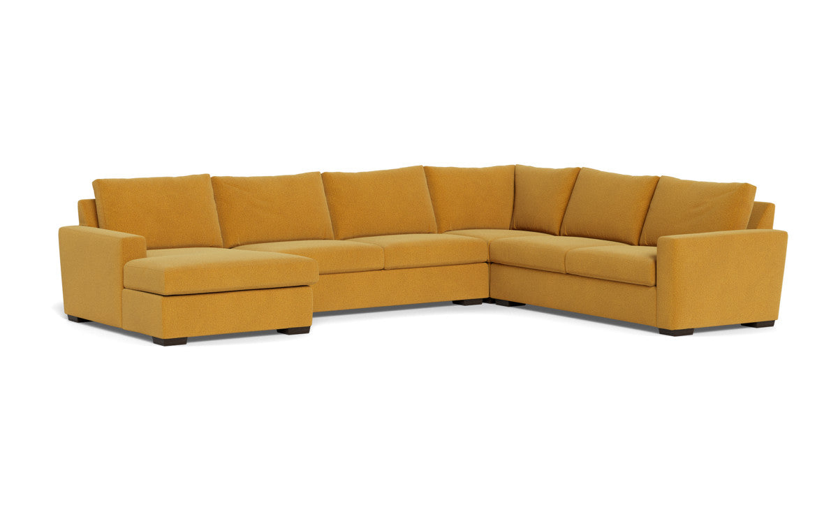 Mesa 156" Corner Sectionals w. Left Chaise - Elliot Sunflower
