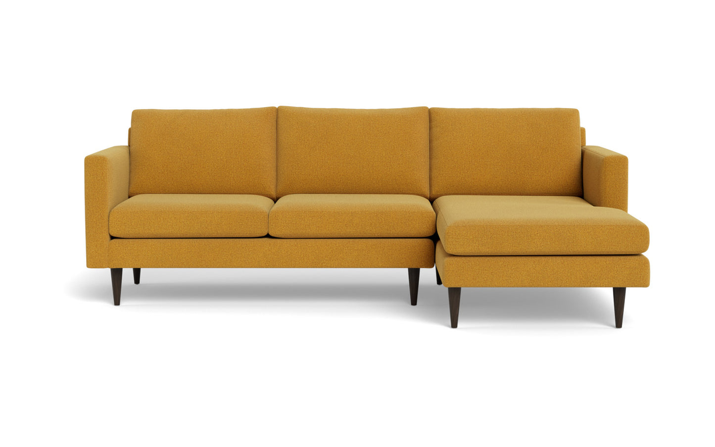 Wallace 98" Untufted Right Chaise Sectional - Elliot Sunflower
