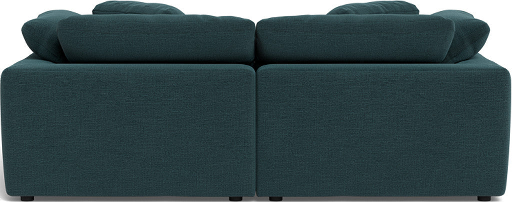 Fluffy 89" 2 Piece Sofa w/Otto - Elliot Teal