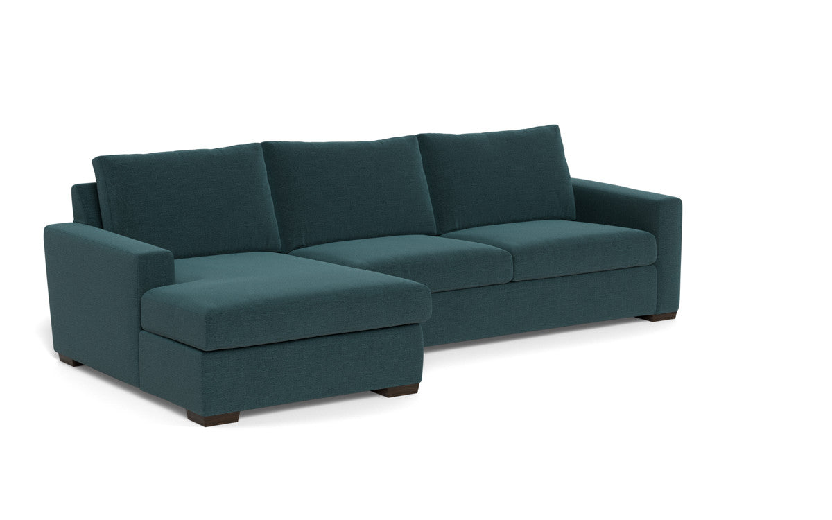 Mesa 123" Left Chaise Sectional - Elliot Teal