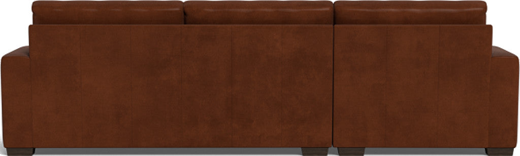 Mas Mesa 123" Deep Leather Left Chaise Sectional - Ever-Last Leverage