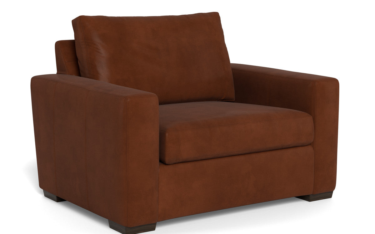 Mas Mesa 52" Deep Leather Arm Chair - Ever-Last Leverage