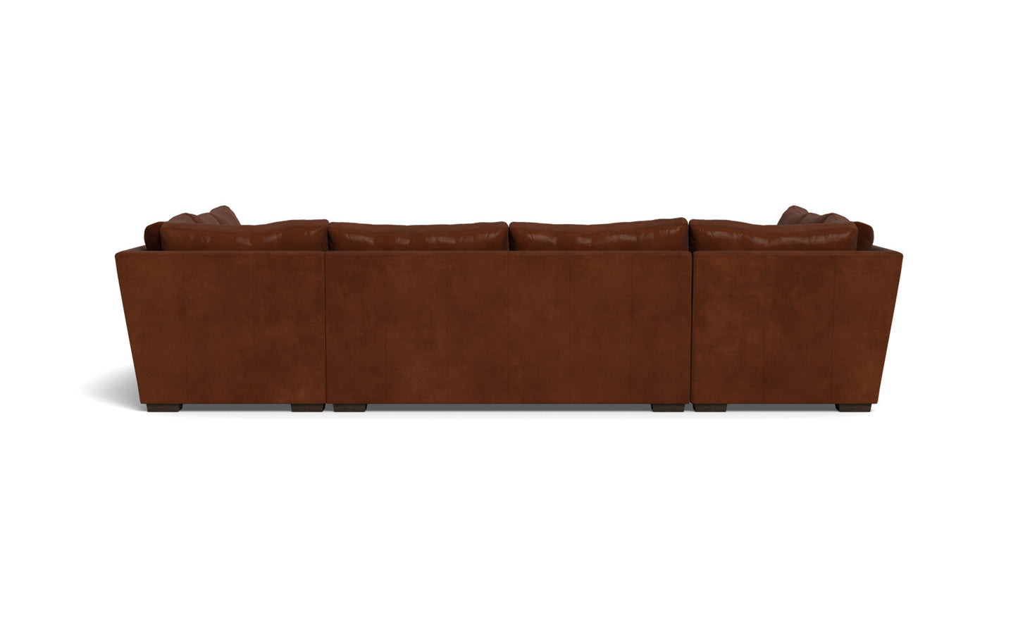 Mesa 154" Leather Condo U Sectional - Ever-Last Leverage