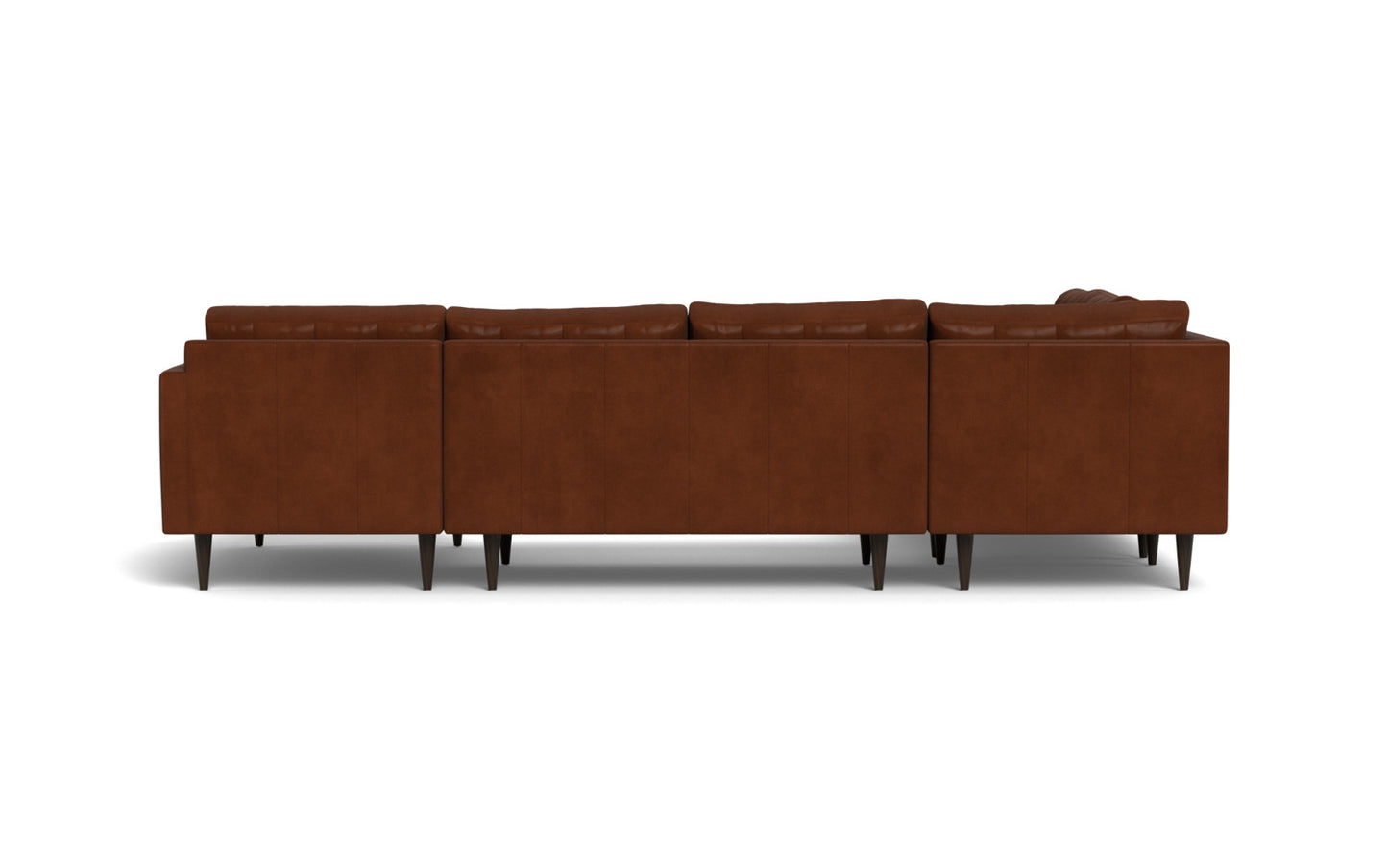 Wallace 131" Leather Corner Sectionals w. Right Chaise - Ever-Last Leverage