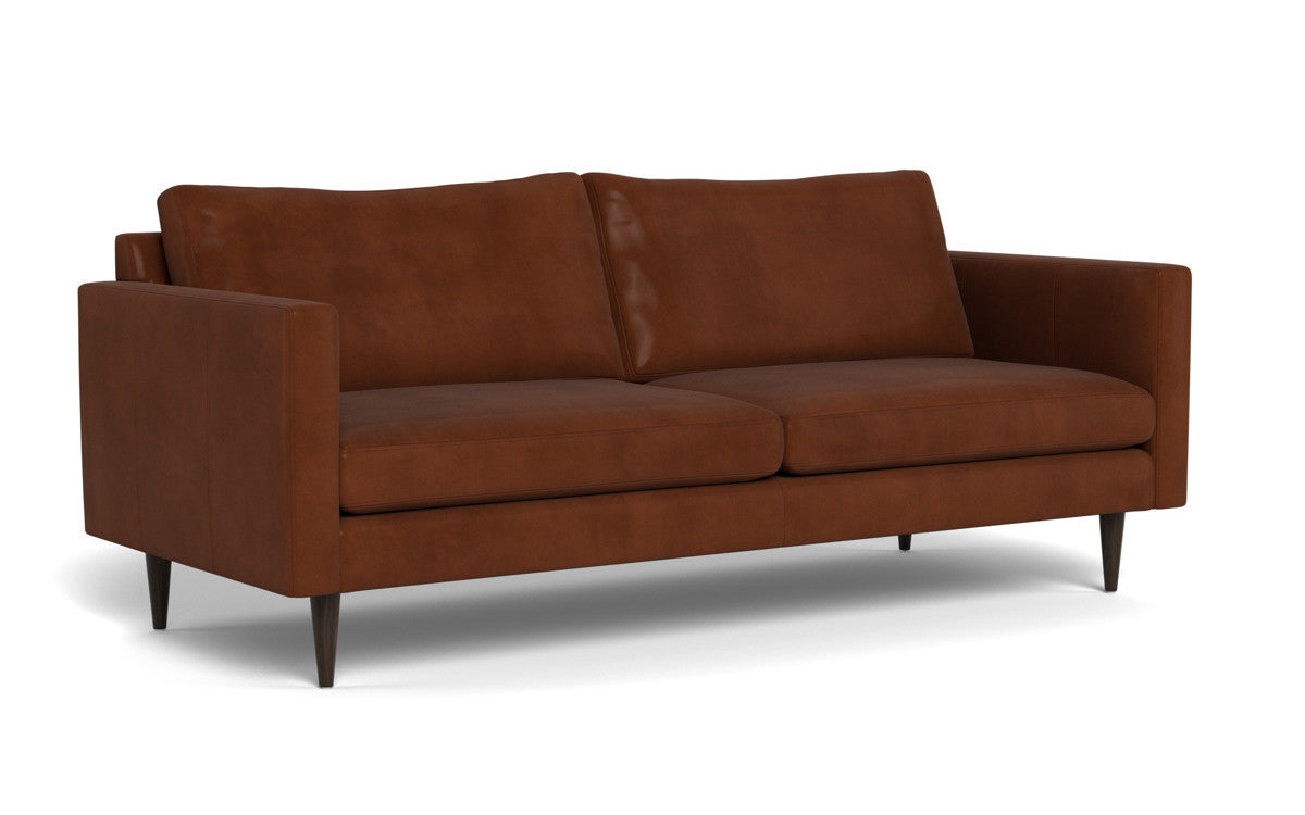 Wallace 85" Leather Untufted Sofa - Ever-Last Leverage