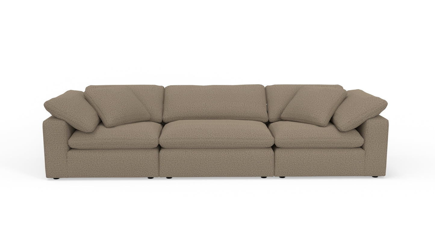 Fluffy 133.5" 3pc Sofa - Celine Cub