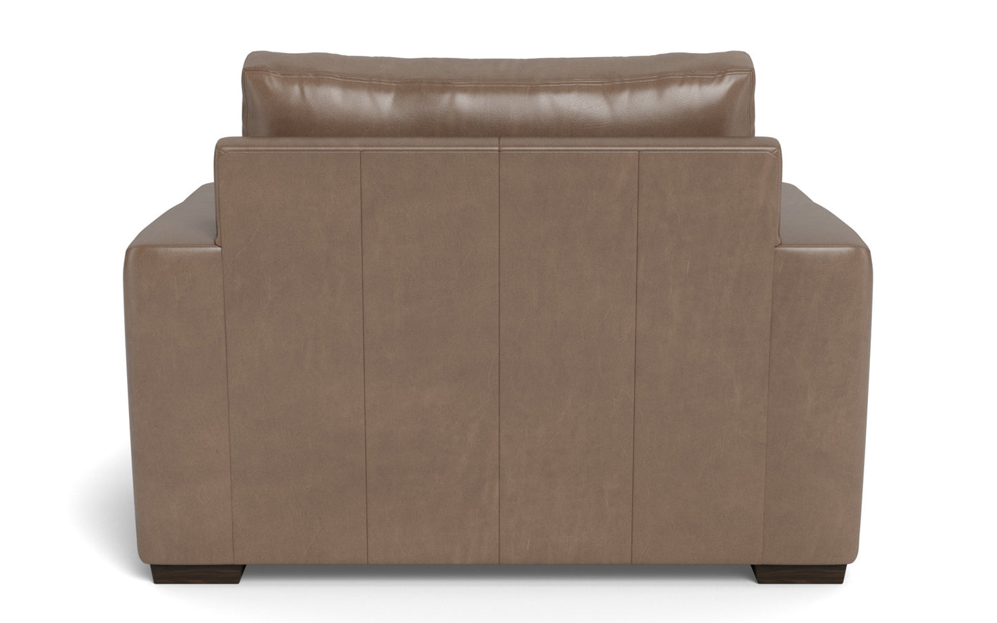 Mesa 52" Leather Arm Chair - Hudson Ash