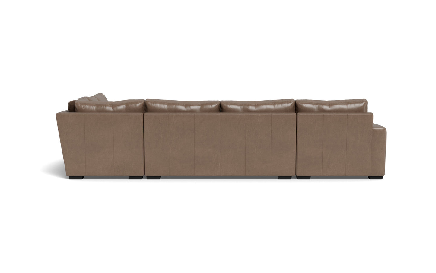 Mesa 156" Leather Corner Sectionals w. Left Chaise - Hudson Ash