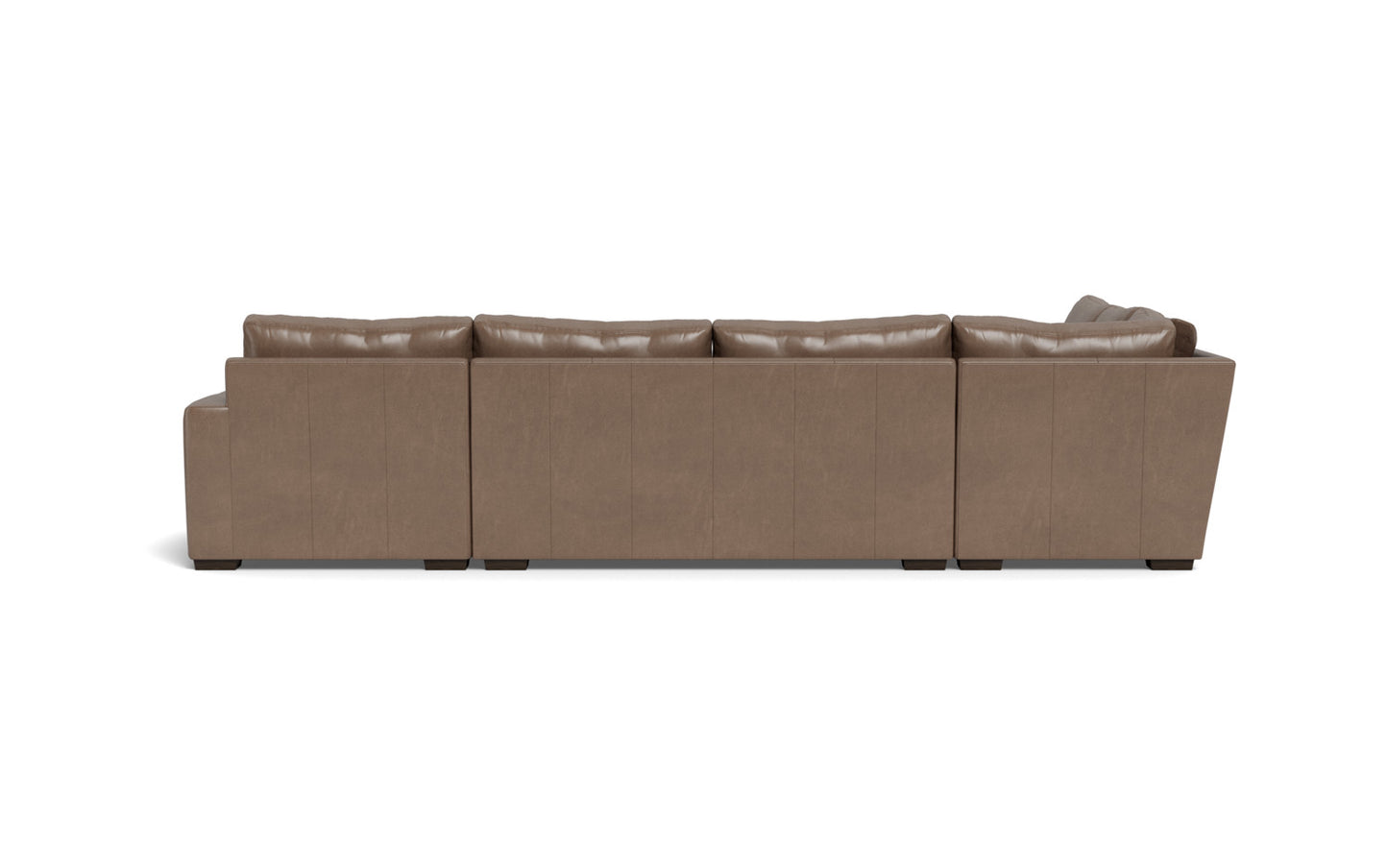Mesa 156" Leather Corner Sectionals w. Right Chaise - Hudson Ash