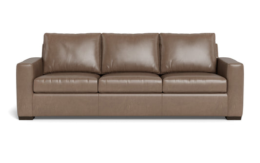 Mesa 101" Leather Estate Sofa - Hudson Ash