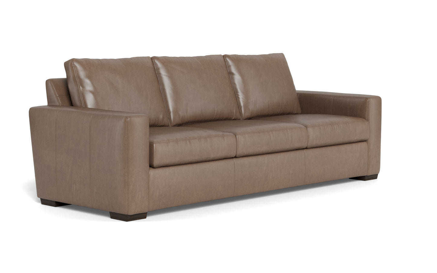 Mesa 101" Leather Estate Sofa - Hudson Ash