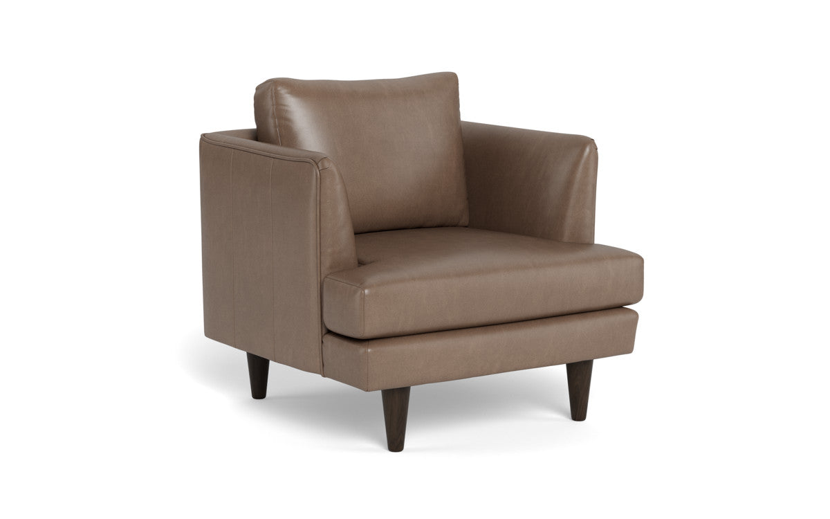 Rainey 35" Leather Arm Chair - Hudson Ash