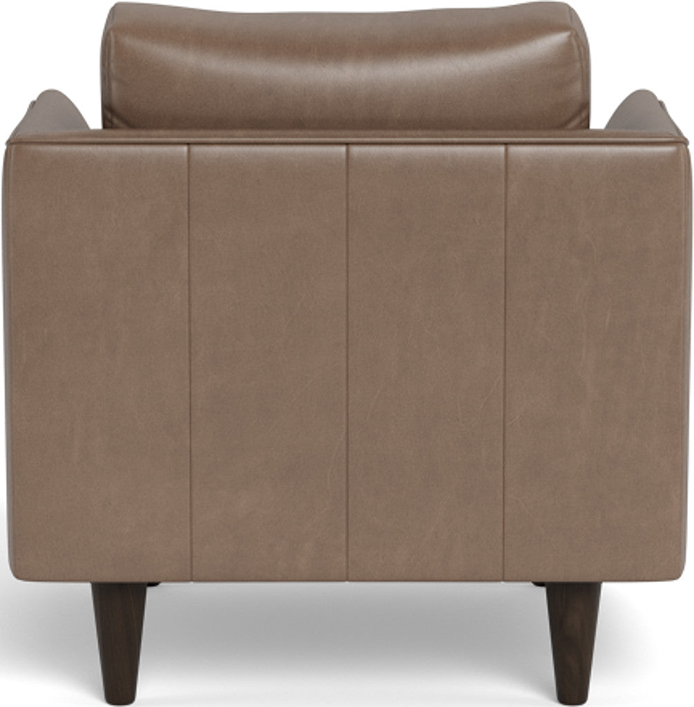 Rainey 35" Leather Arm Chair - Hudson Ash