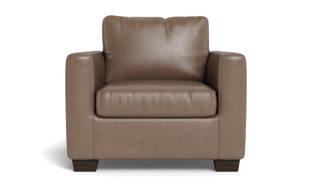 Track 36" Leather Arm Chair - Hudson Ash