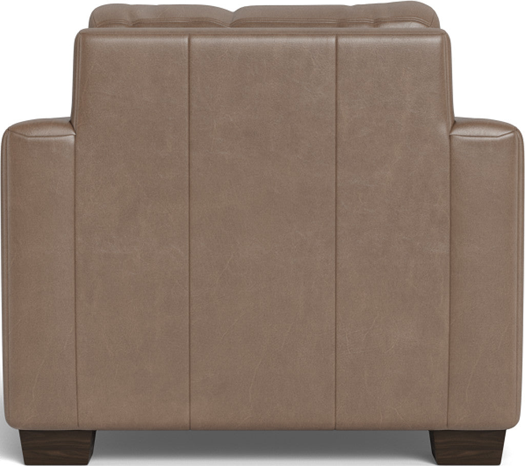 Track 36" Leather Arm Chair - Hudson Ash