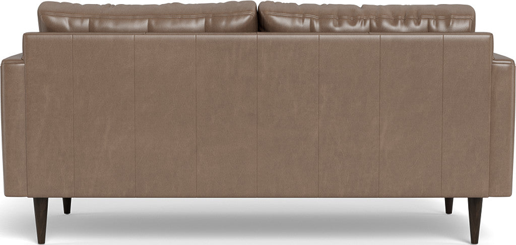 Wallace 74" Leather Apartment Sofa - Hudson Ash