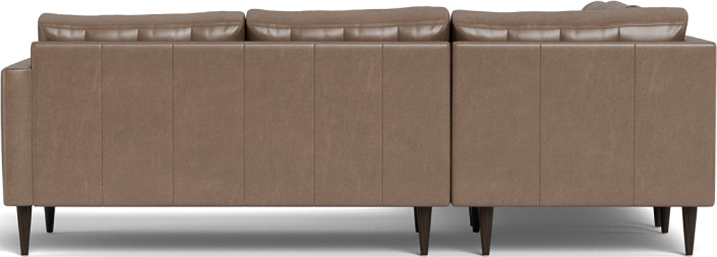 Wallace 102" Leather Corner Sectional - Hudson Ash