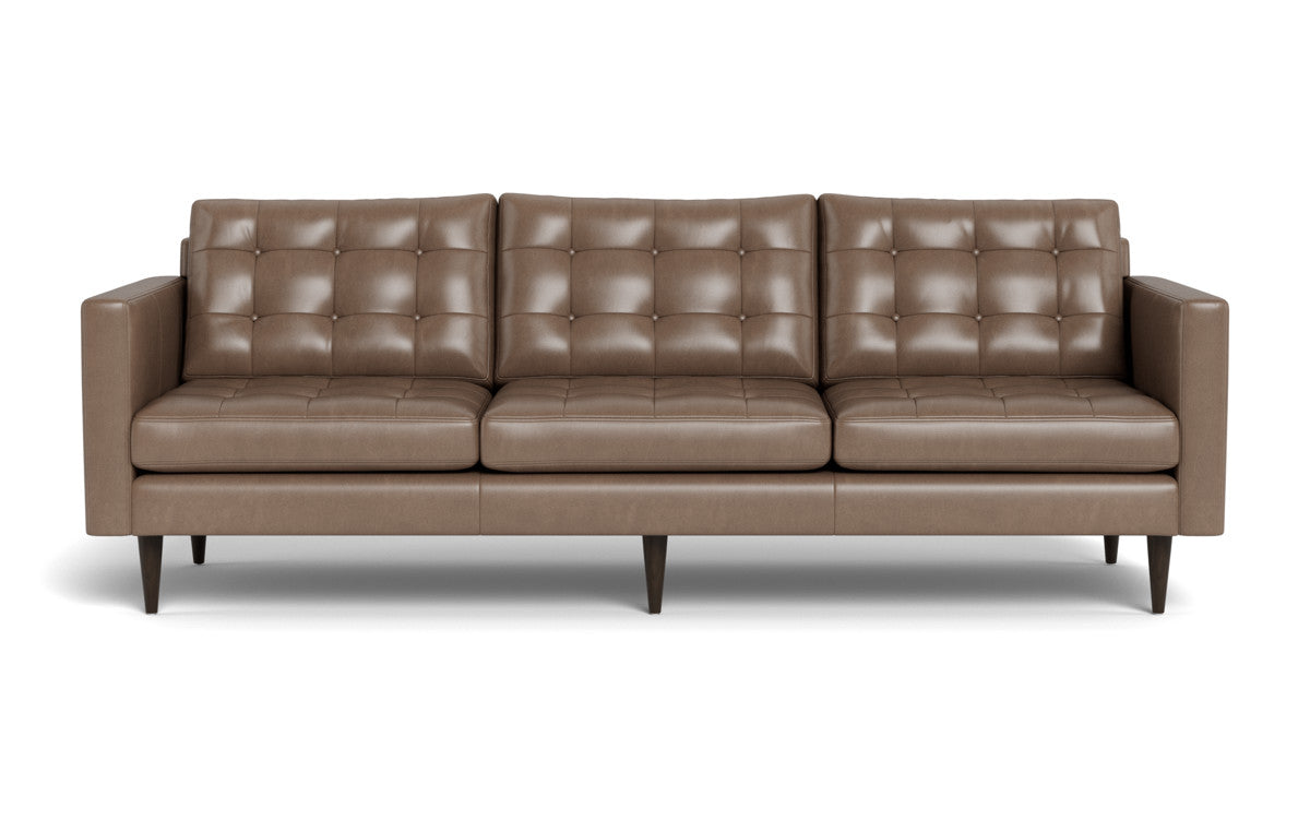 Wallace 98" Leather Estate Sofa - Hudson Ash
