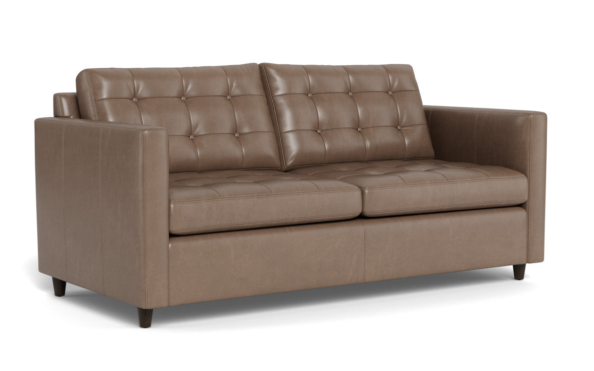 Wallace 74" Leather Queen Sleeper Sofa - Hudson Ash