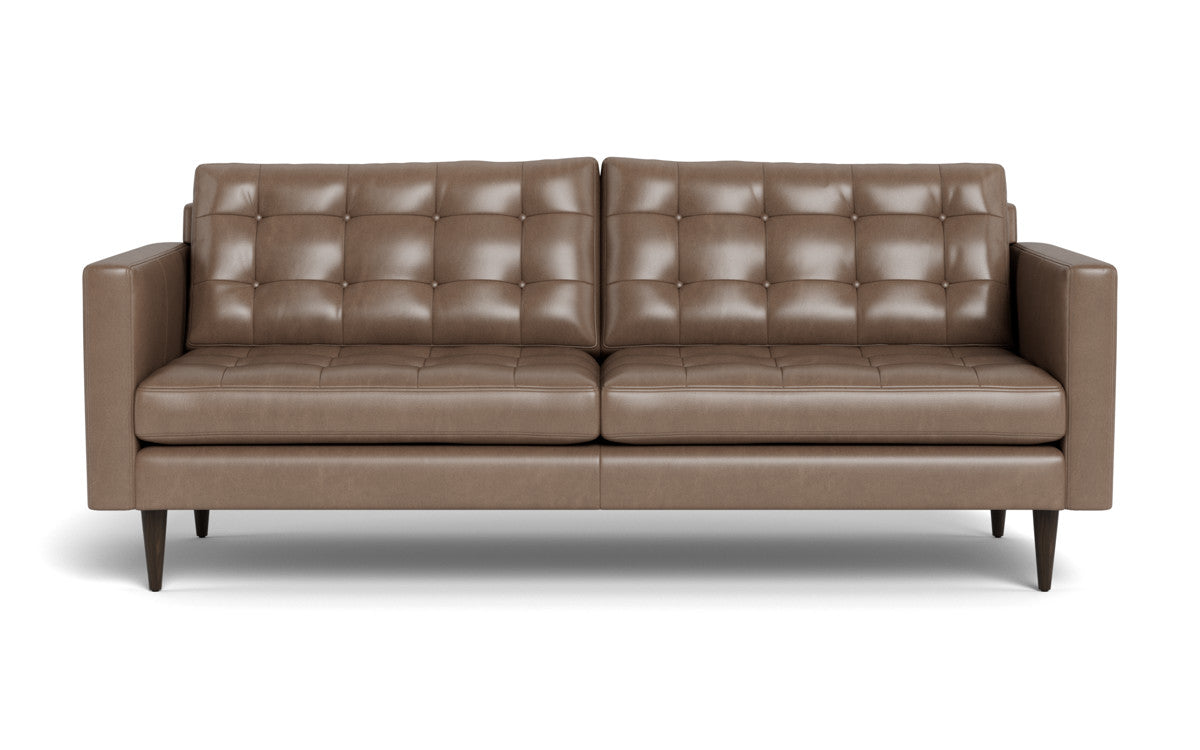 Wallace 85" Leather Sofa - Hudson Ash