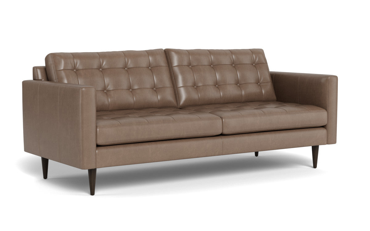 Wallace 85" Leather Sofa - Hudson Ash