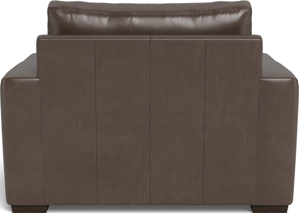 Mas Mesa 52" Deep Leather Arm Chair - Hudson Iron