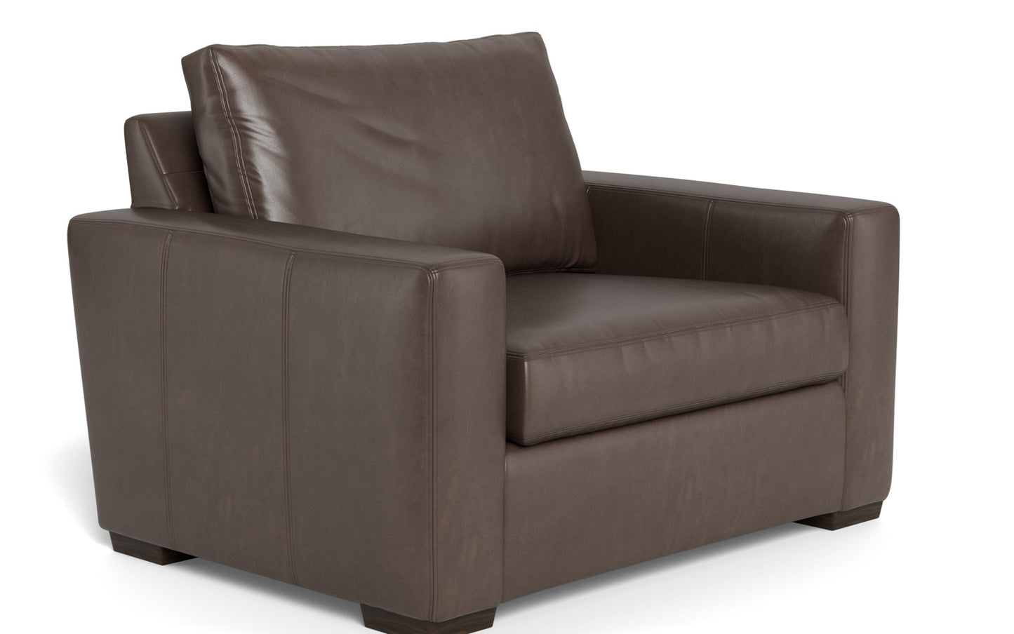 Mesa 52" Leather Arm Chair - Hudson Iron