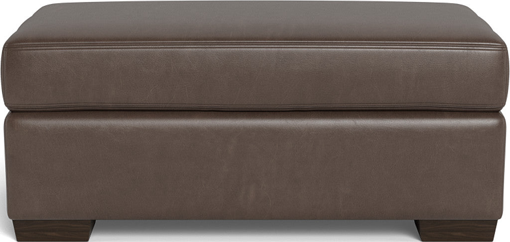 Mesa Leather Ottoman - Hudson Iron