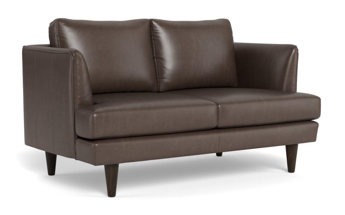 Rainey 59" Leather Loveseat - Hudson Iron