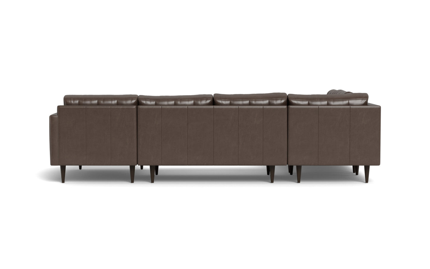 Wallace 131" Leather Corner Sectionals w. Right Chaise - Hudson Iron