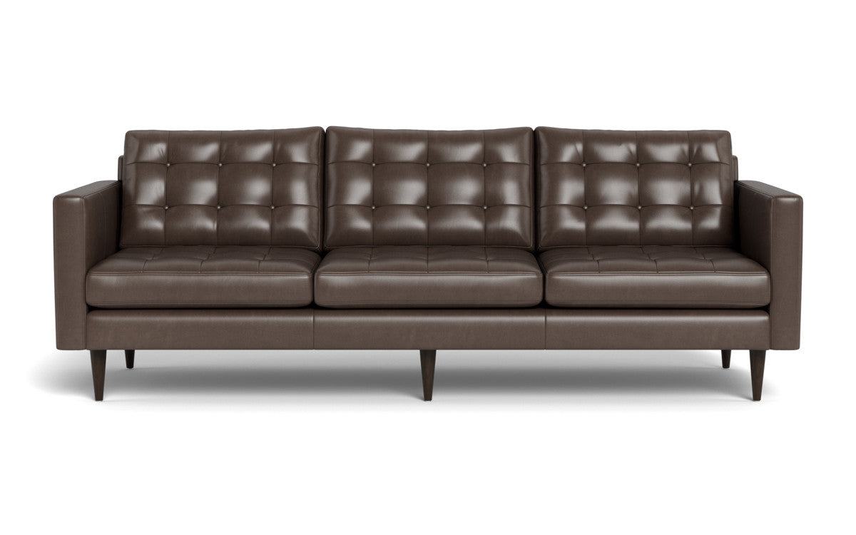 Wallace 98" Leather Estate Sofa - Hudson Iron