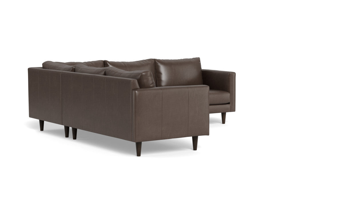 Wallace 102" Leather Untufted Corner Sectional - Hudson Iron