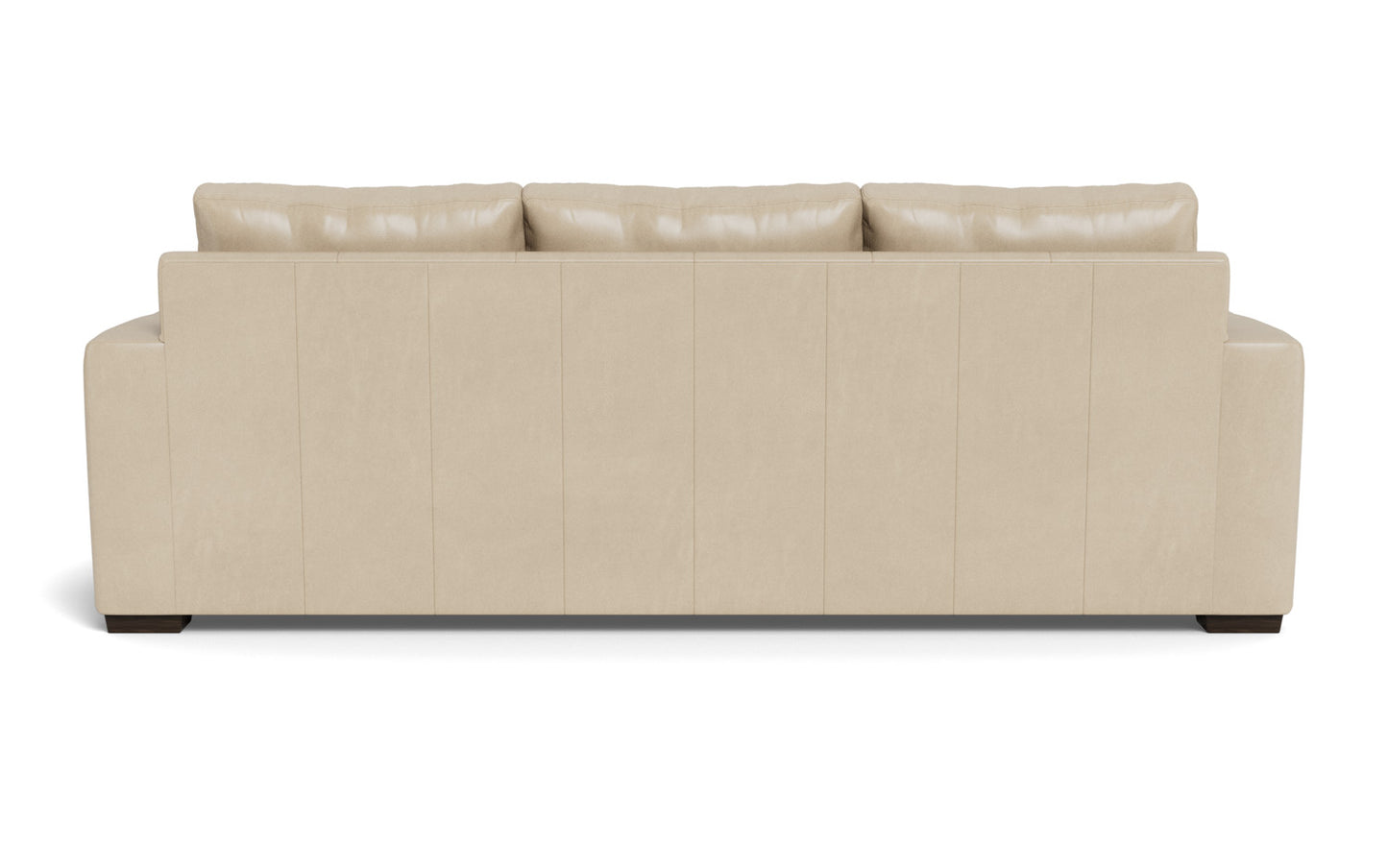 Mesa 101" Leather Estate Sofa - Hudson Ivory