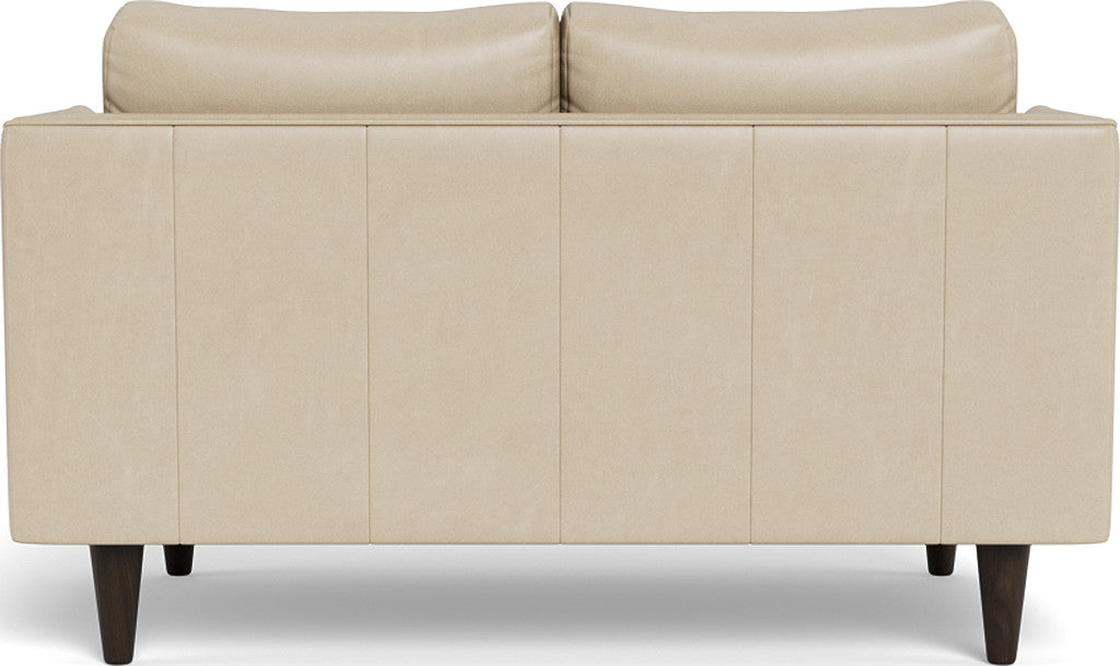 Rainey 59" Leather Loveseat - Hudson Ivory