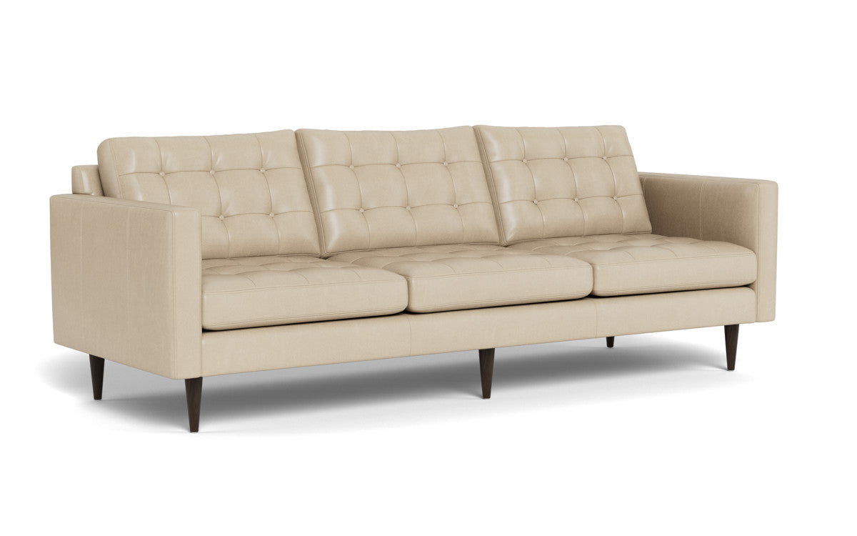 Wallace 98" Leather Estate Sofa - Hudson Ivory