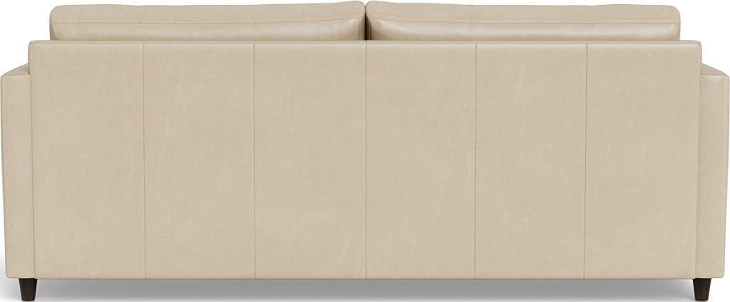 Wallace 74" Leather Untufted Queen Sleeper Sofa - Hudson Ivory