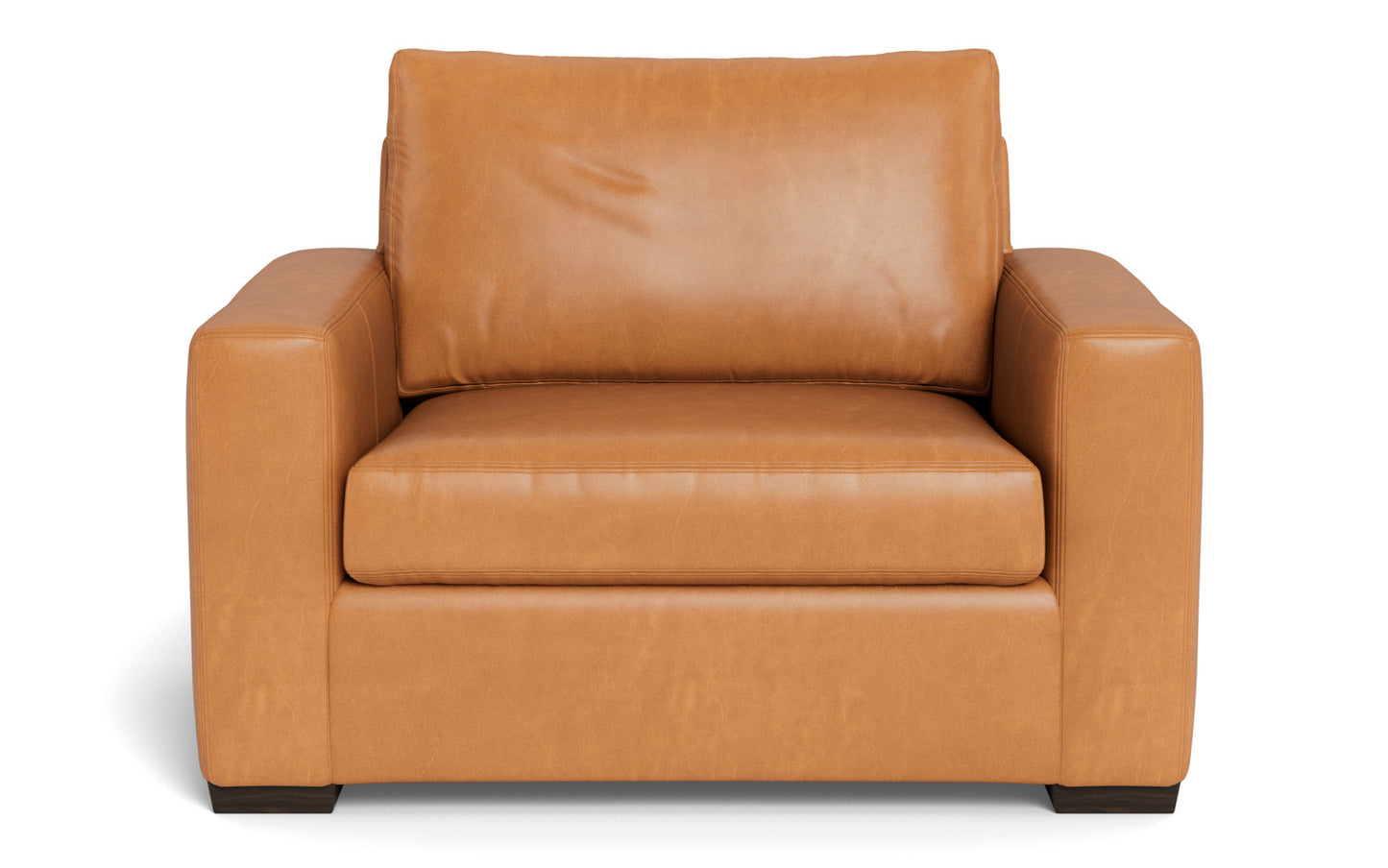 Mesa 52" Leather Arm Chair - Hudson Lager