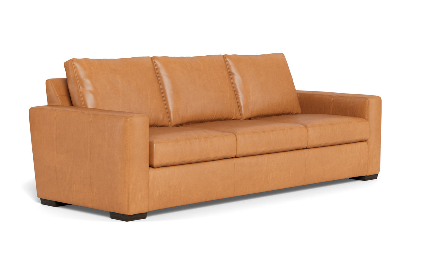 Mesa 101" Leather Estate Sofa - Hudson Lager