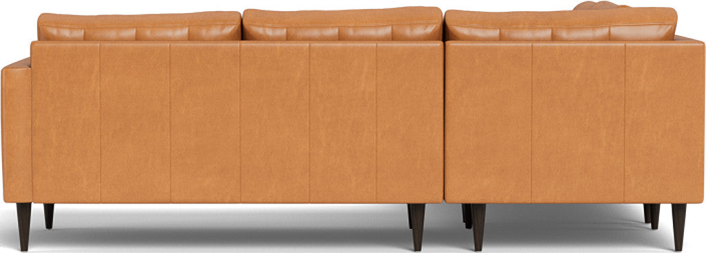 Wallace 102" Leather Corner Sectional - Hudson Lager