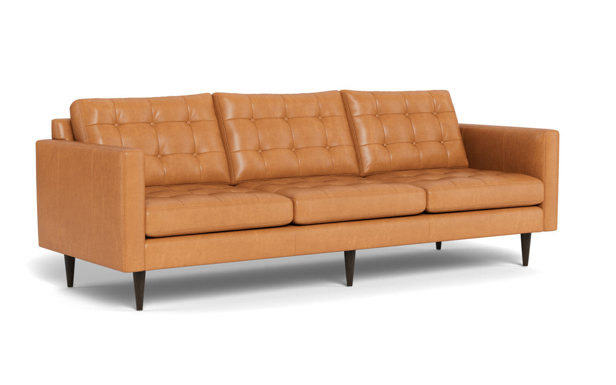 Wallace 98" Leather Estate Sofa - Hudson Lager