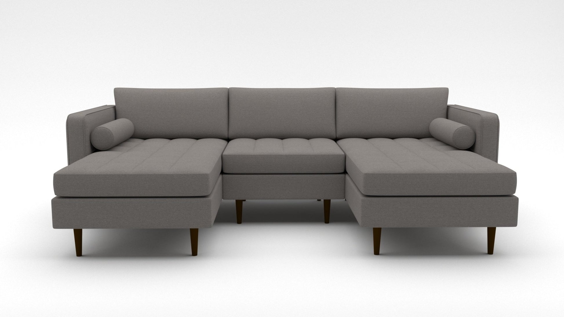 Ladybird 102" Double Chaise with Armless Chair -