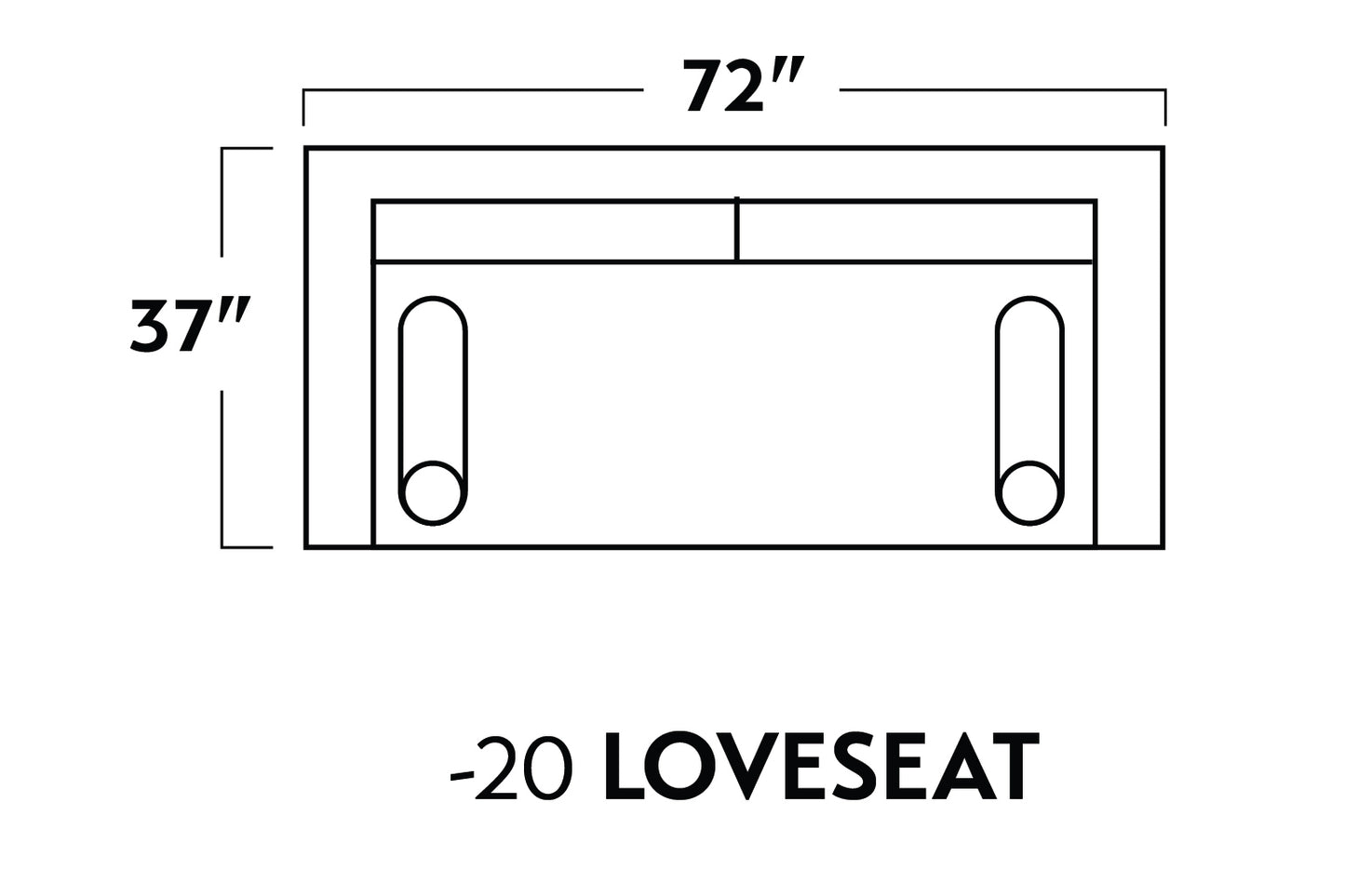 Ladybird 72" Loveseat -