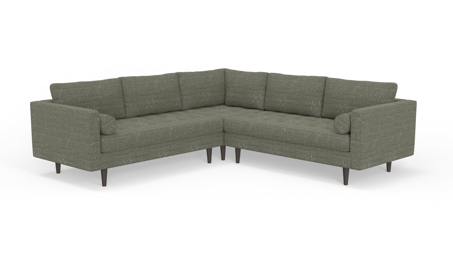 Ladybird 103" Corner Sectional - Nepal Olive