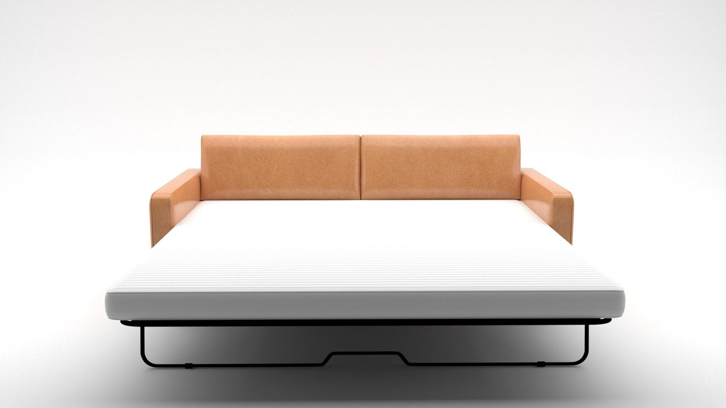 Ladybird 88" Leather Queen Sleeper -