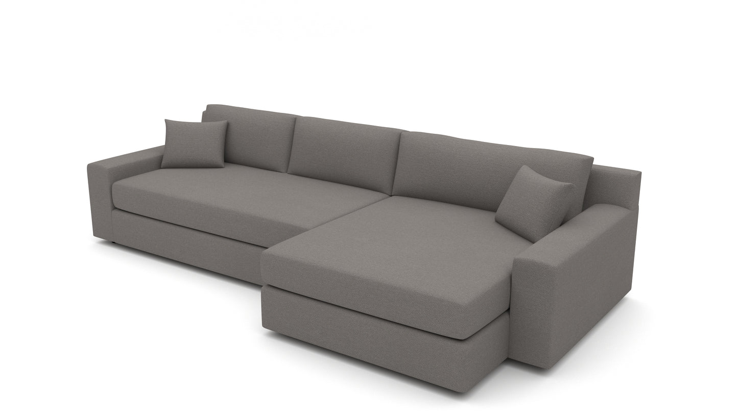 Lago Vista 142" Large Raf Chaise Sectional - Peyton Slate