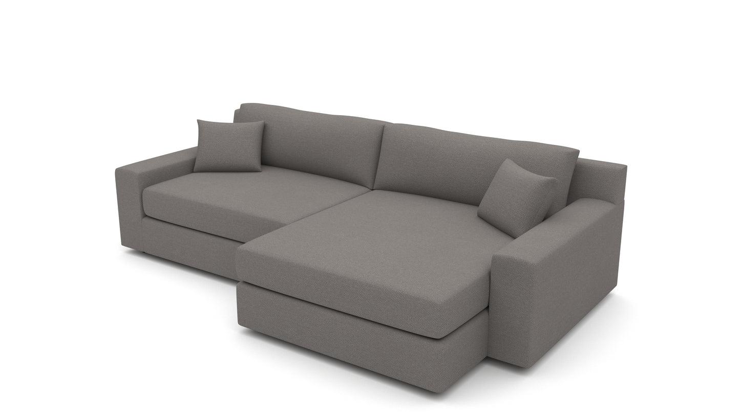 Lago Vista 120" Small Raf Chaise Sectional - Peyton Slate